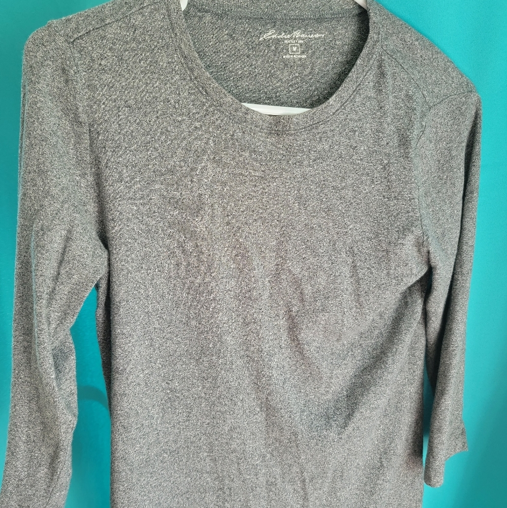 Eddie Bauer Gray Top Medium